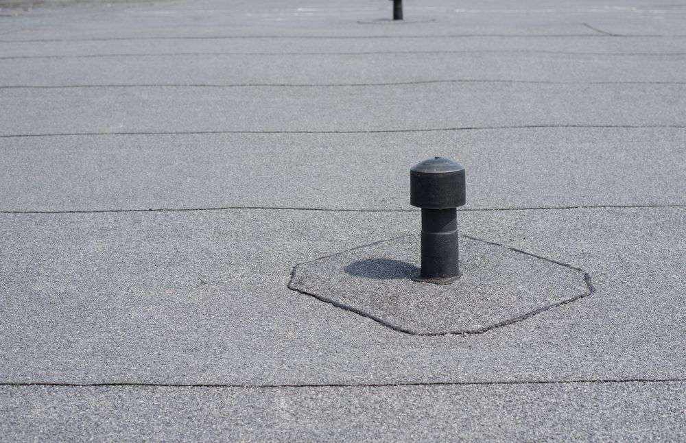 Geheel nieuw plat dak aangelegd Geheel nieuw plat dak aangelegd